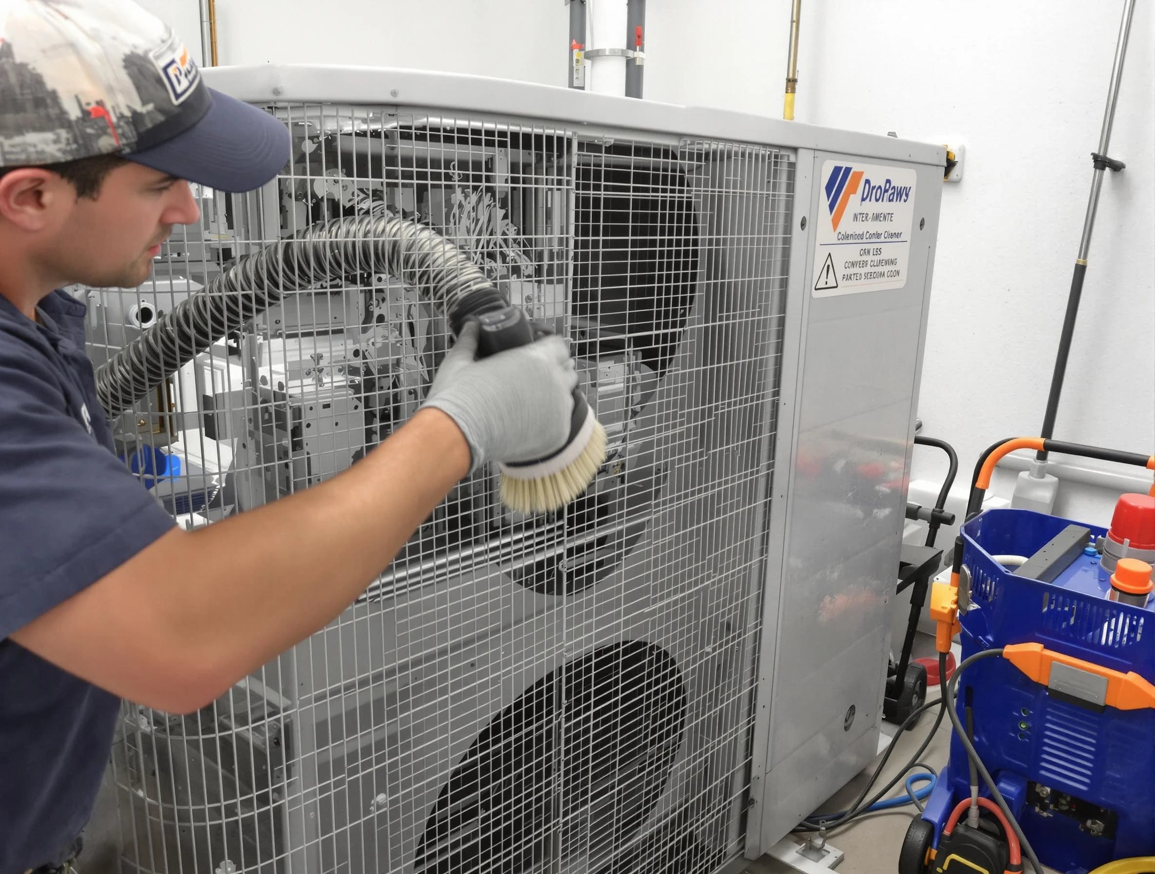 Temecula Air Duct Cleaning specialist performing precision AC coil cleaning for improved system performance in Temecula